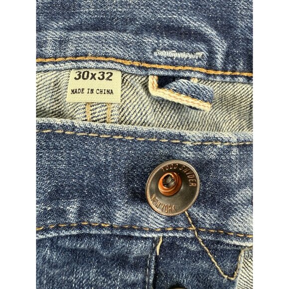 Todd Snyder Jeans Mens Size 30x32 Japanese Selvedge Stretch Distressed Denim - Picture 4 of 12